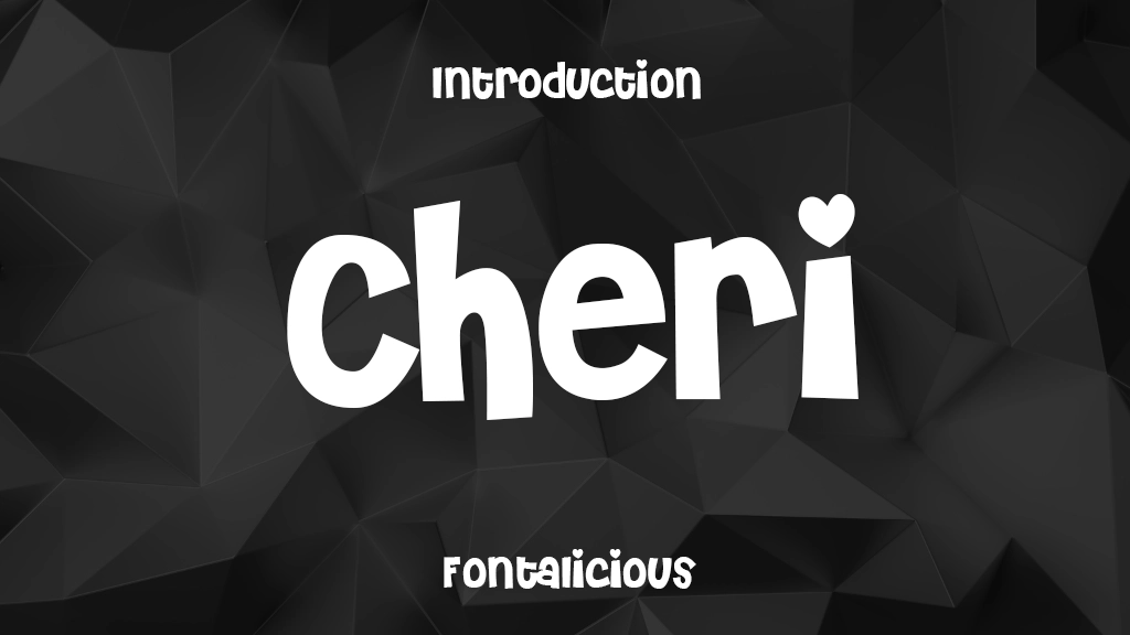 Cheri Font Sample Image 1