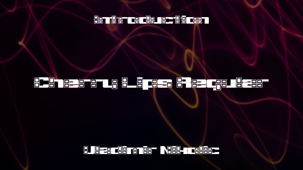 Cherry Lips Regular Font Sample Image 1