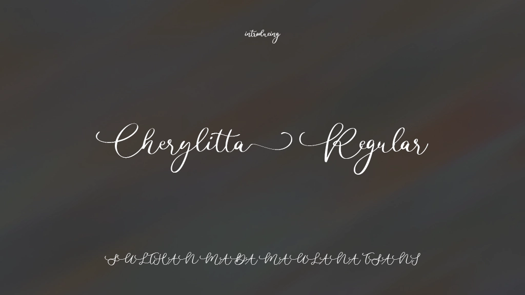 Cherylitta Regular Font Sample Images  1