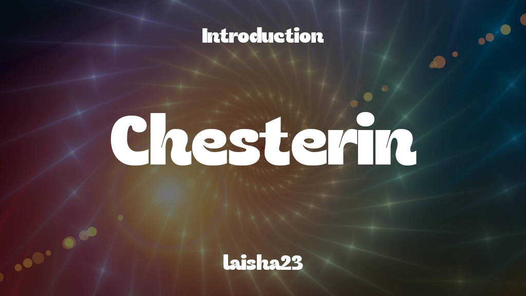 Chesterin Font Sample Images  1