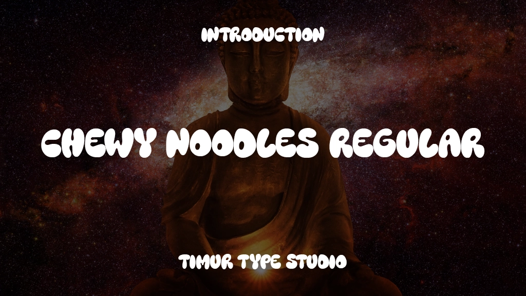 Chewy Noodles Regular Font Sample Image 1