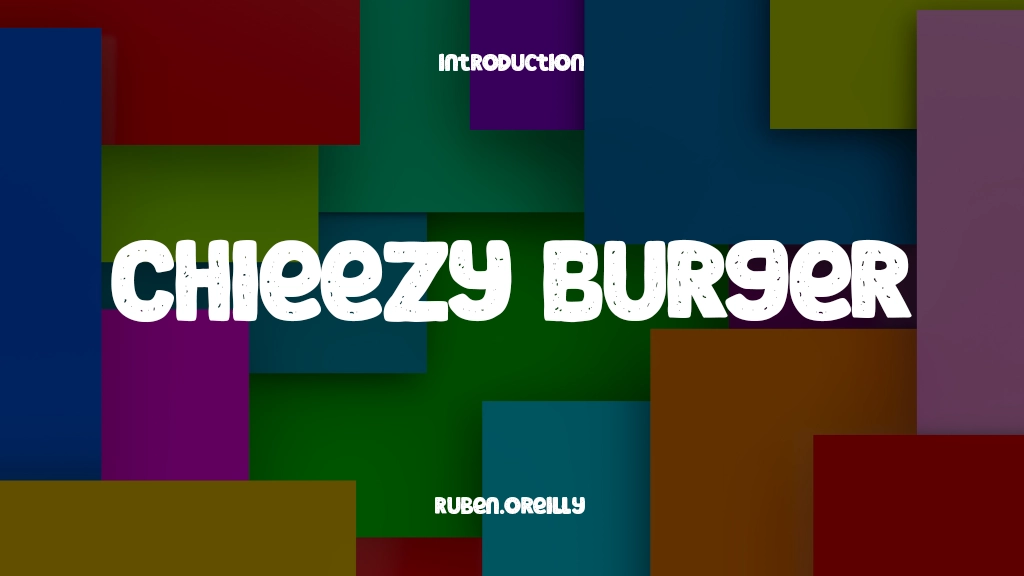 Chieezy Burger Images d’exemples de polices  1