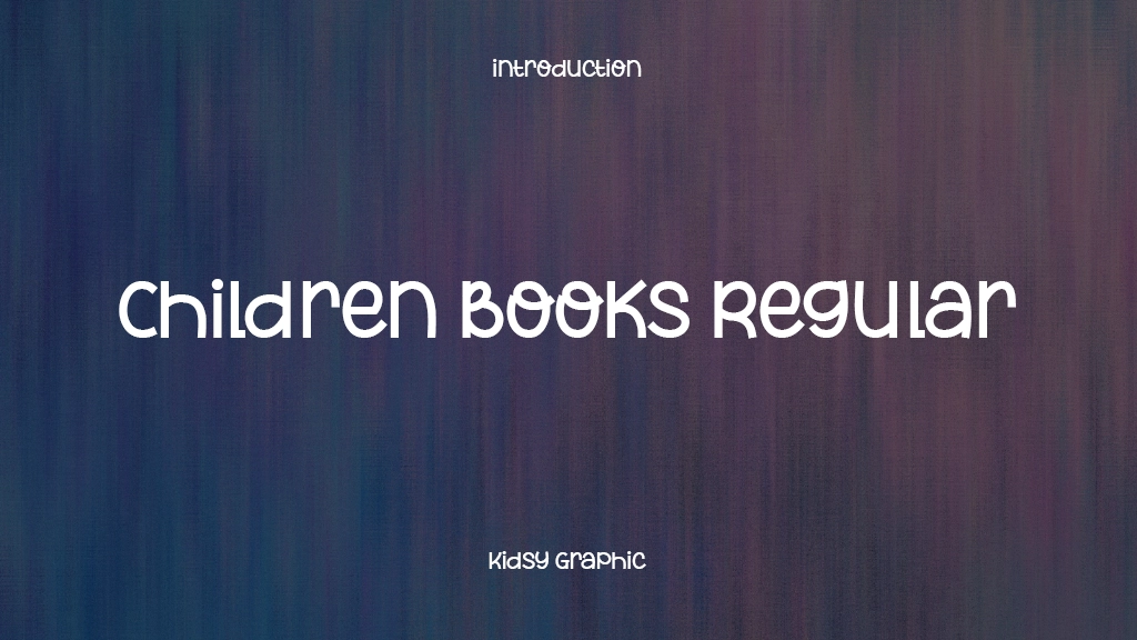 Children Books Regular Font Sample Images  1