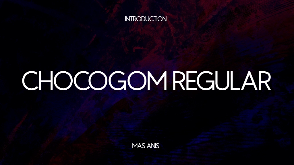 Chocogom Regular Font Sample Images  1