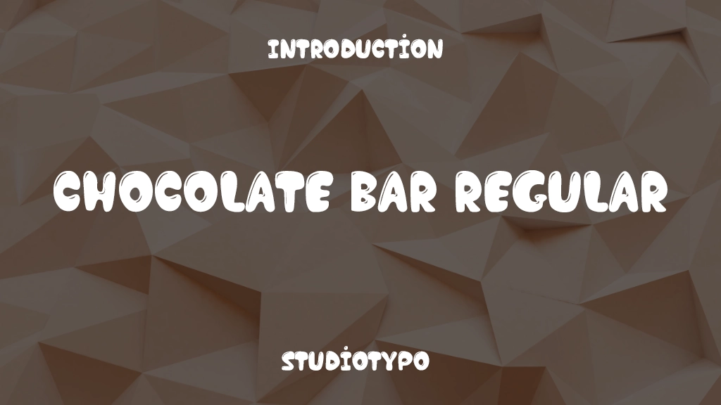 Chocolate Bar Regular Font Sample Image 1