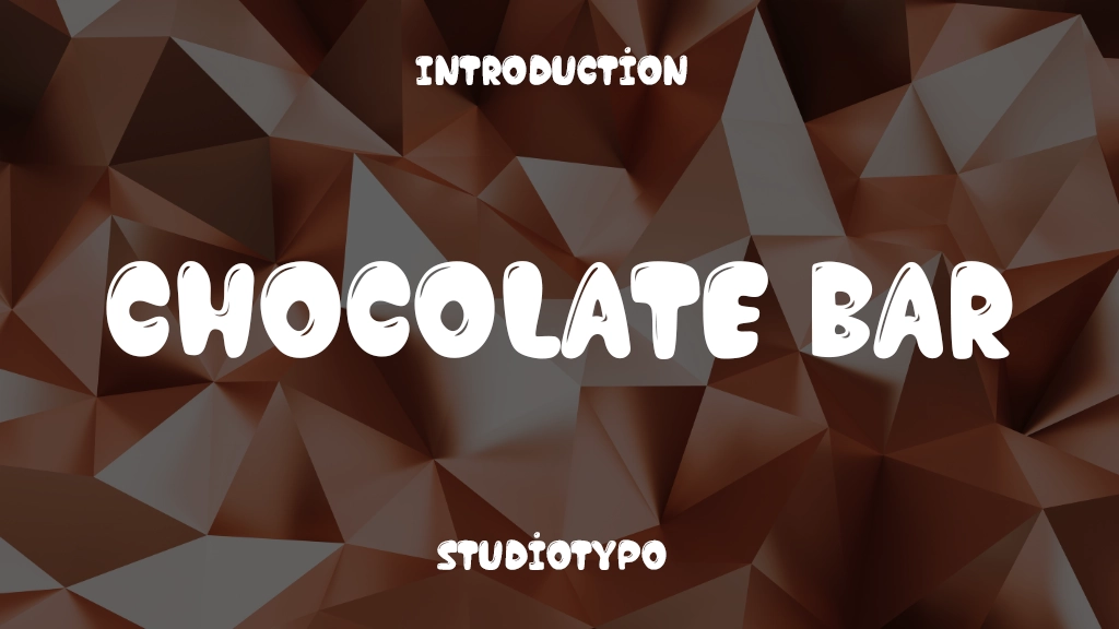 Chocolate Bar Font Sample Image 1