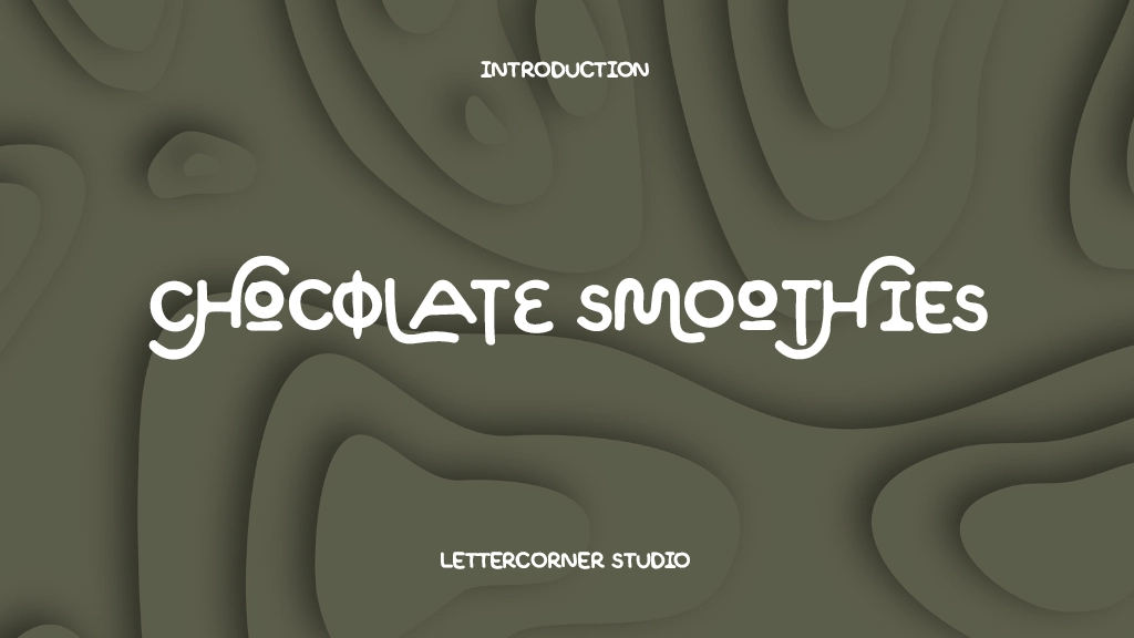 Chocolate Smoothies Demo Font Sample Images  1