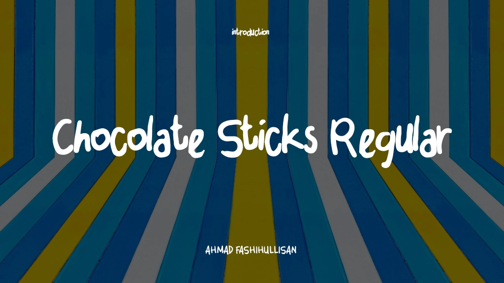 Chocolate Sticks Regular Font Sample Images  1