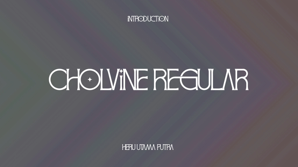 Cholvine Regular Font Sample Images  1