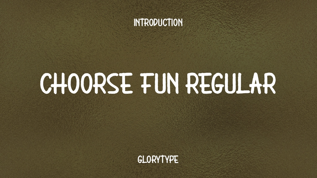 Choorse Fun Regular Font Sample Images  1