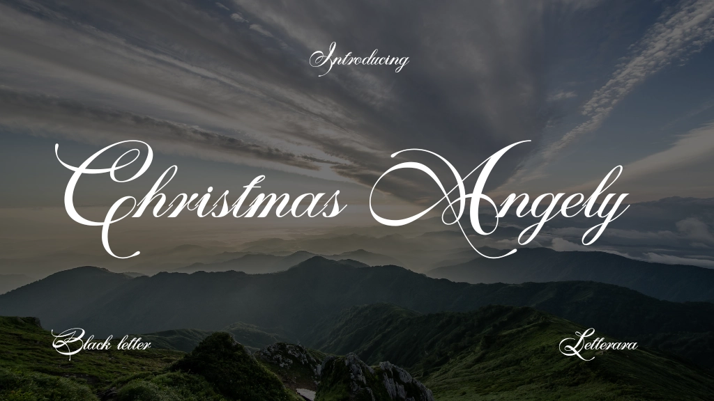 Christmas Angely Font Sample Image 1