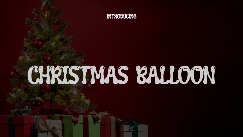 Christmas Balloon Font Sample Images  1