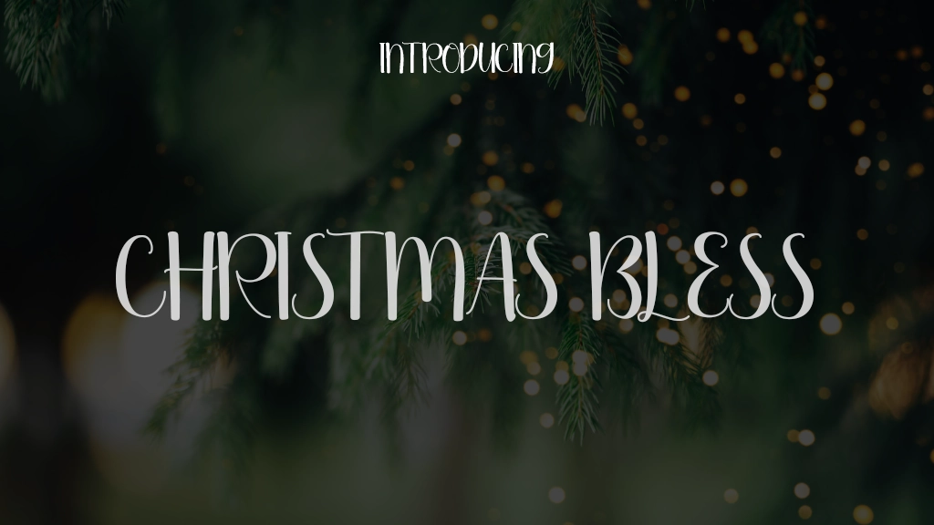 Christmas Bless Font Sample Images  1