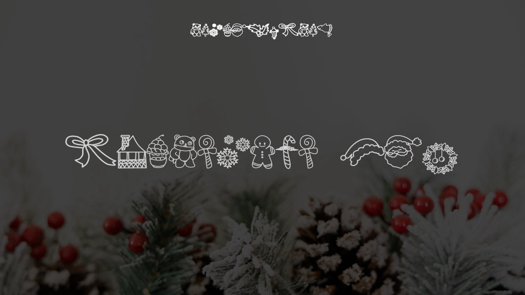 Christmas Box Font Sample Images  1