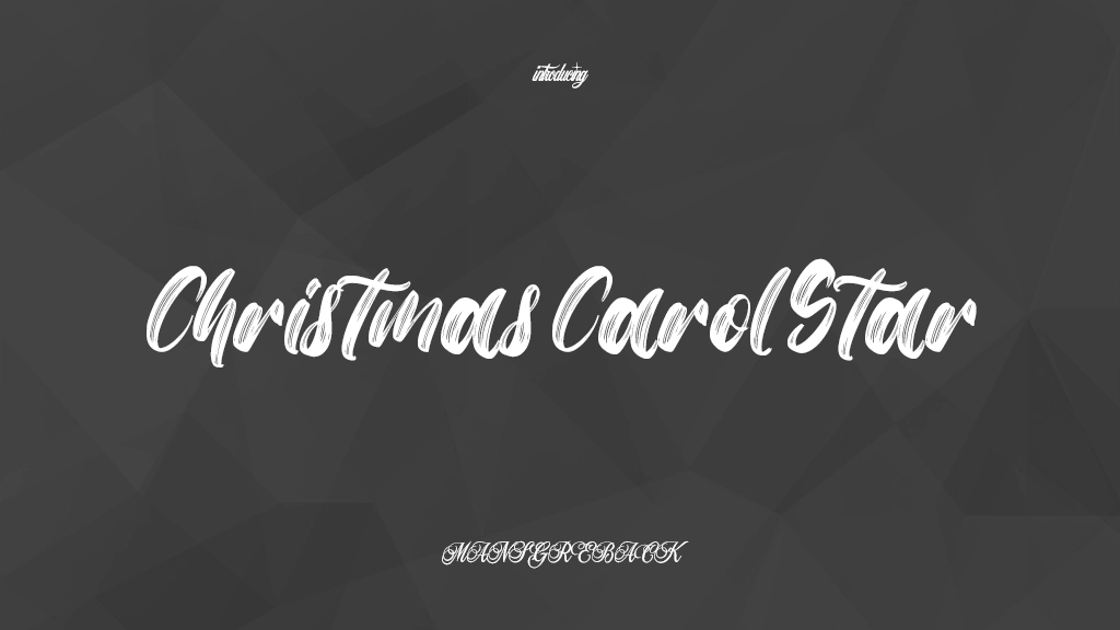 Christmas Carol Star Font Sample Images  1