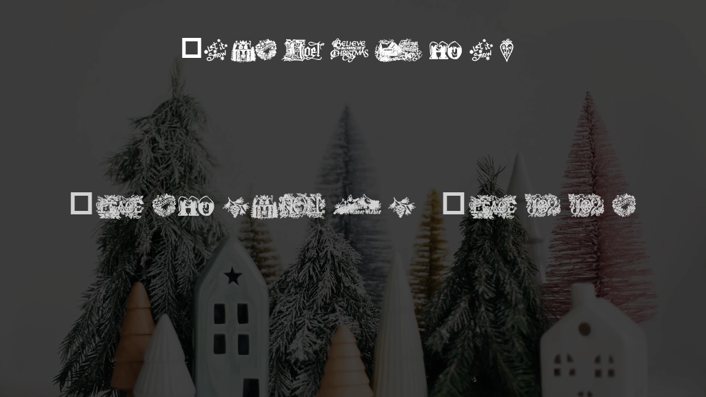 Christmas Cheer Font Sample Images  1