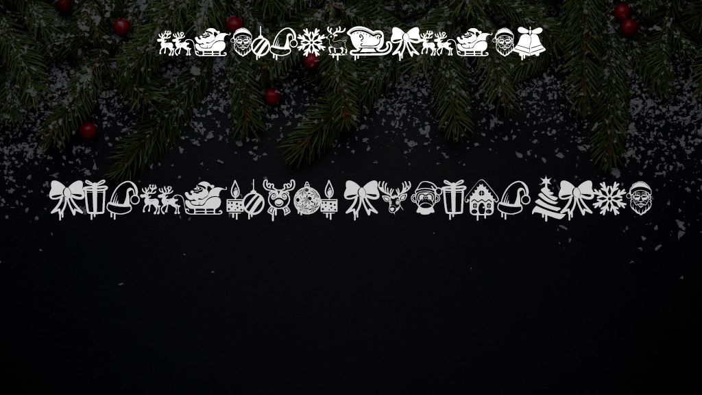 Christmas Cypherlcon Font Sample Images  1