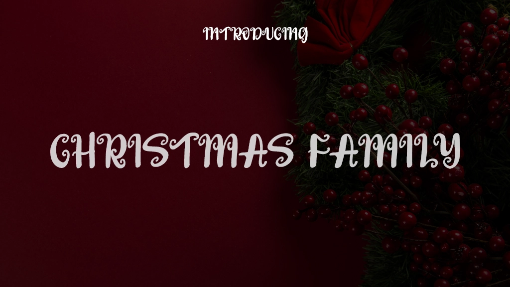 Christmas Family Font Sample Images  1