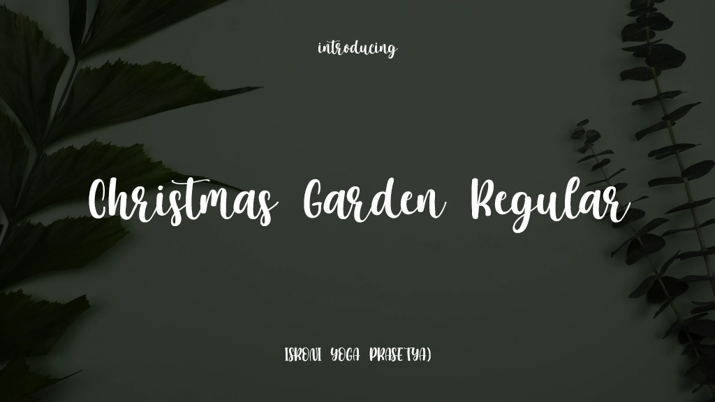 Christmas Garden Regular 字体样本图像  1