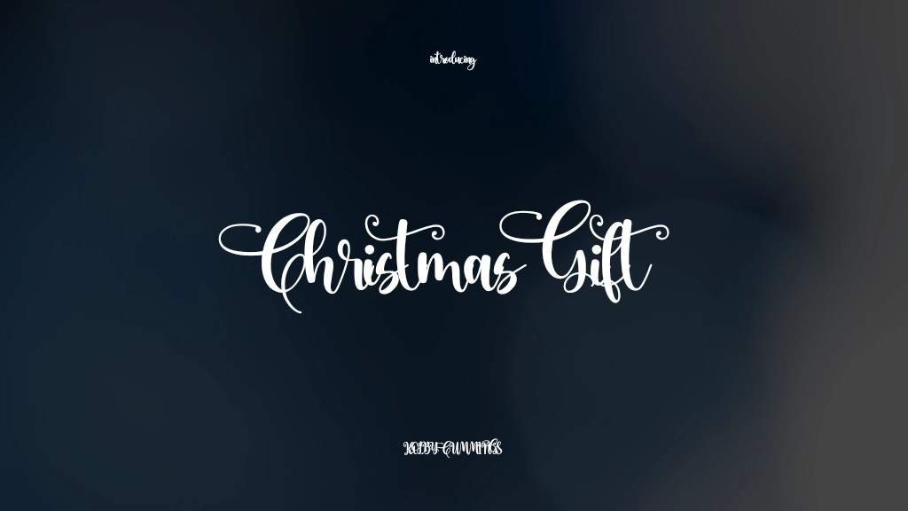 Christmas Gift Font Sample Images  1