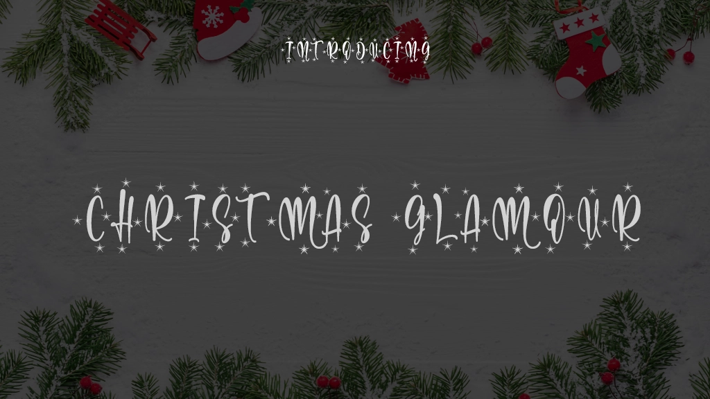 Christmas Glamour Font Sample Images  1