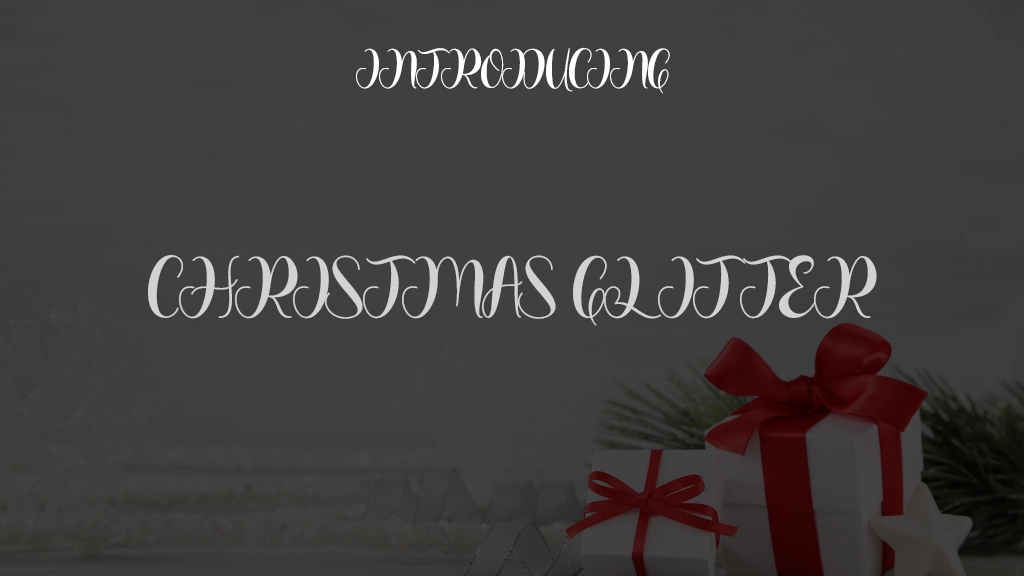 Christmas Glitter Font Sample Images  1