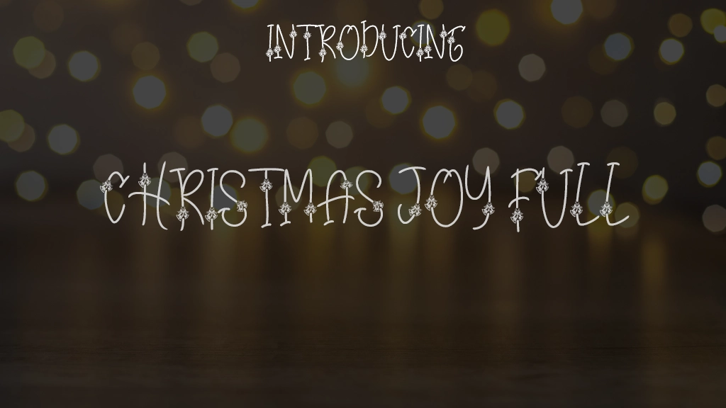 Christmas Joy Full Font Sample Images  1