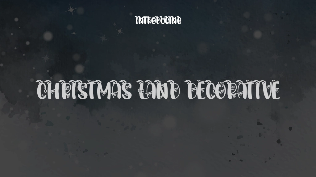 Christmas Land Decorative Font Sample Images  1