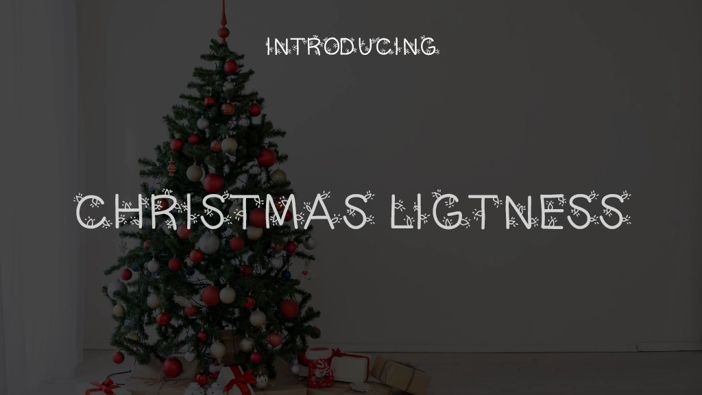 Christmas Ligtness Font Sample Images  1