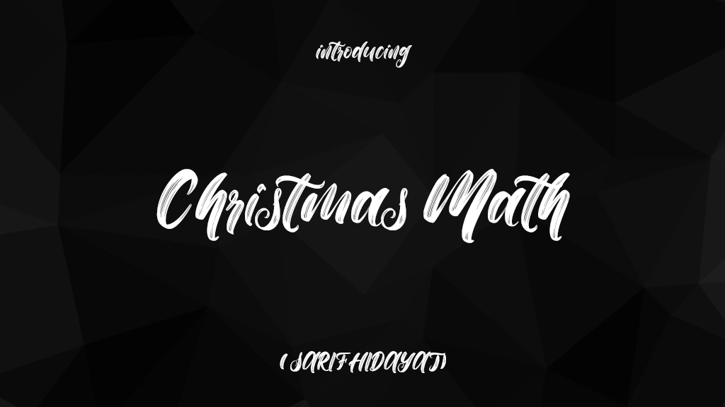 Christmas Math Font Sample Images  1