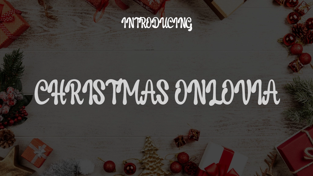 Christmas Onlovia Font Sample Images  1