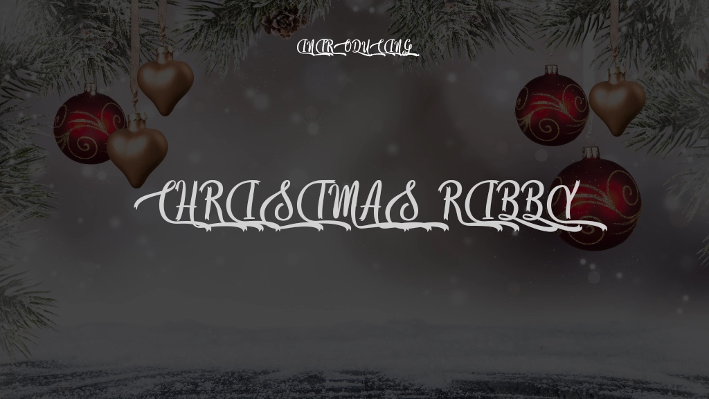 Christmas Ribby Font Sample Images  1