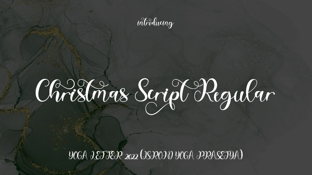 Christmas Script Regular Font Sample Images  1