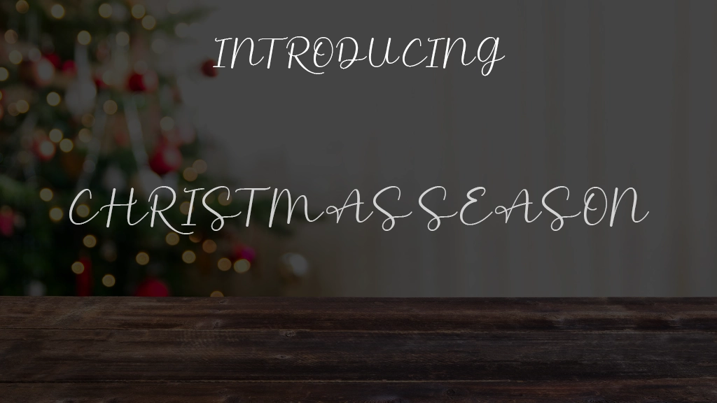 Christmas Season Font Sample Images  1