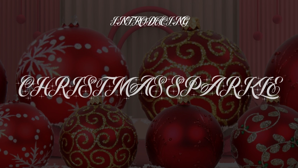 Christmas Sparkle Font Sample Images  1