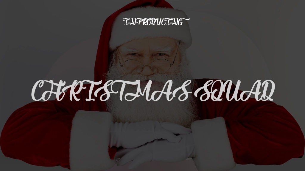 Christmas Squad Font Sample Images  1