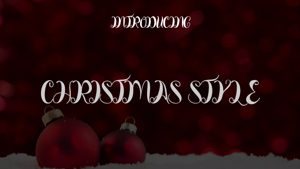 Christmas Style Font Sample Images  1