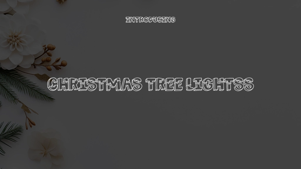 Christmas Tree Lights Font Sample Images  1