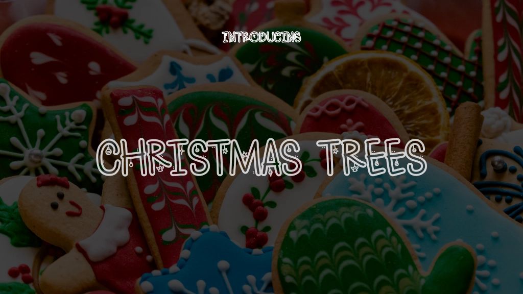 Christmas Trees Font Sample Images  1