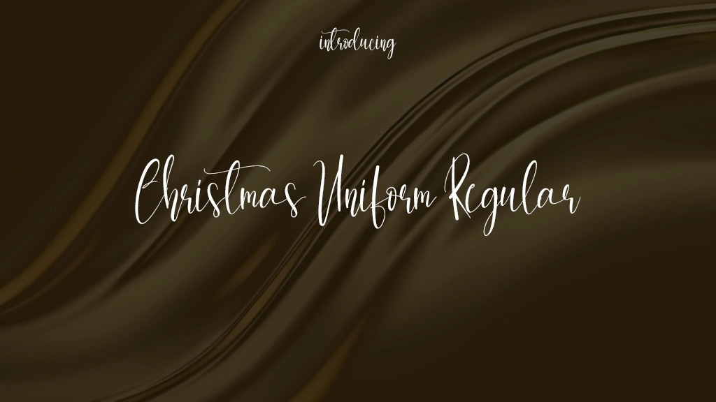 Christmas Uniform Regular Font Sample Images  1