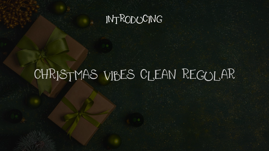 Christmas Vibes Clean Regular Font Sample Images  1