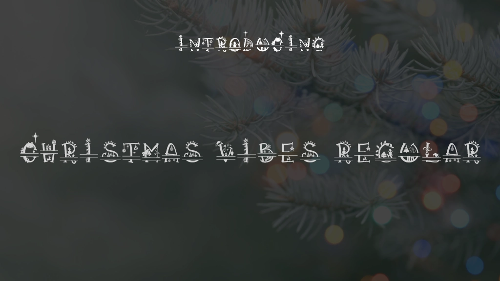 Christmas Vibes Split Font Sample Images  1