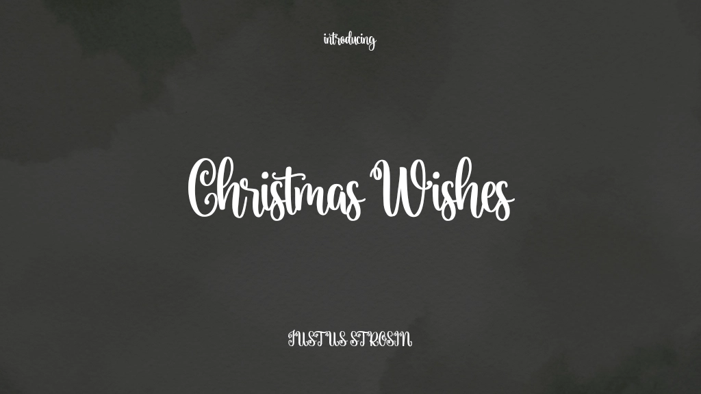 Christmas Wishes Font Sample Images  1