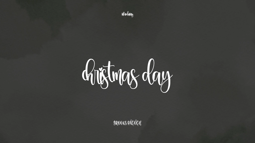 ChristmasDay Beispielbilder für Schriftarten  1