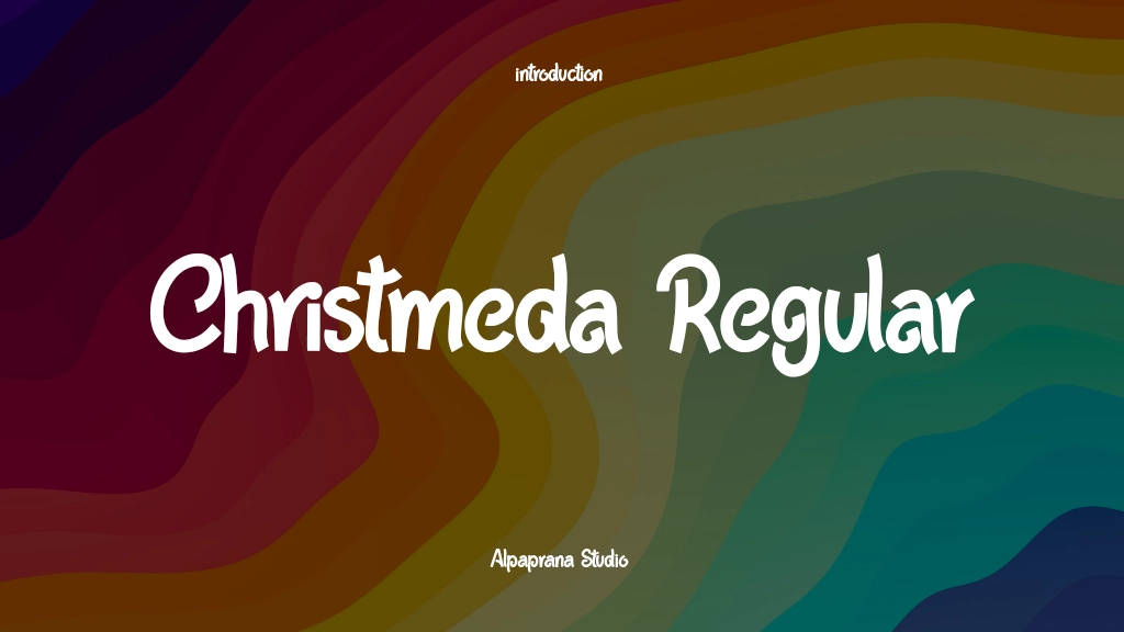 Christmeda Regular Font Sample Images  1