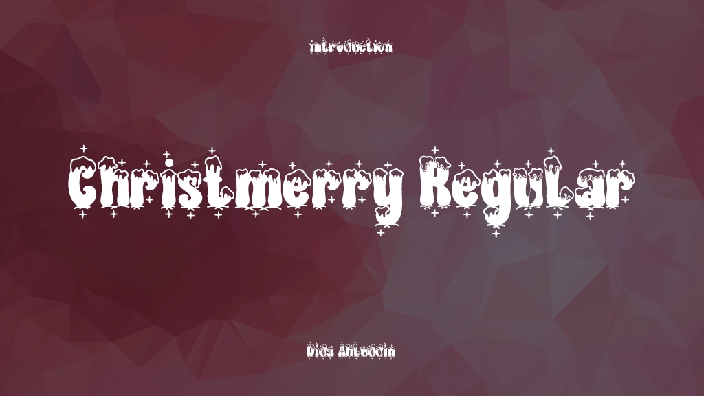 Christmerry Regular Font Sample Image 1