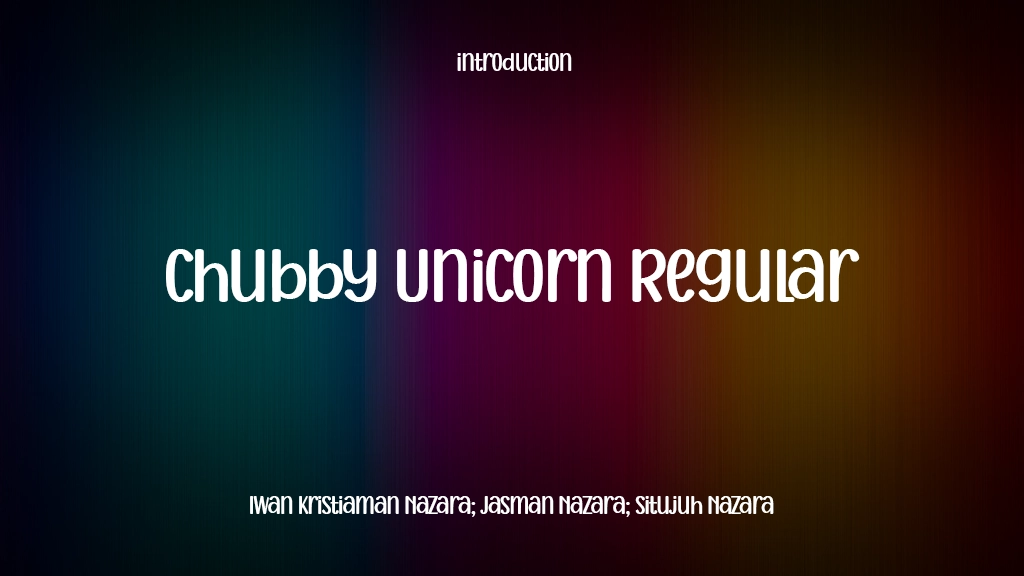 Chubby Unicorn Regular Font Sample Image 1