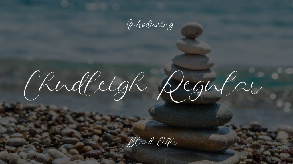 Chudleigh Regular Font Sample Image 1