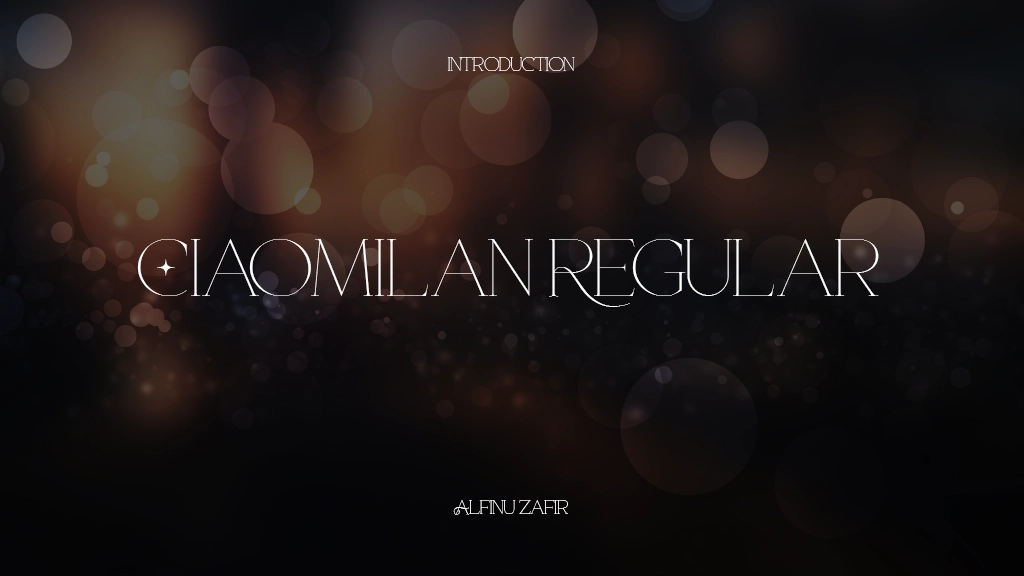 CiaoMilan Regular Font Sample Images  1