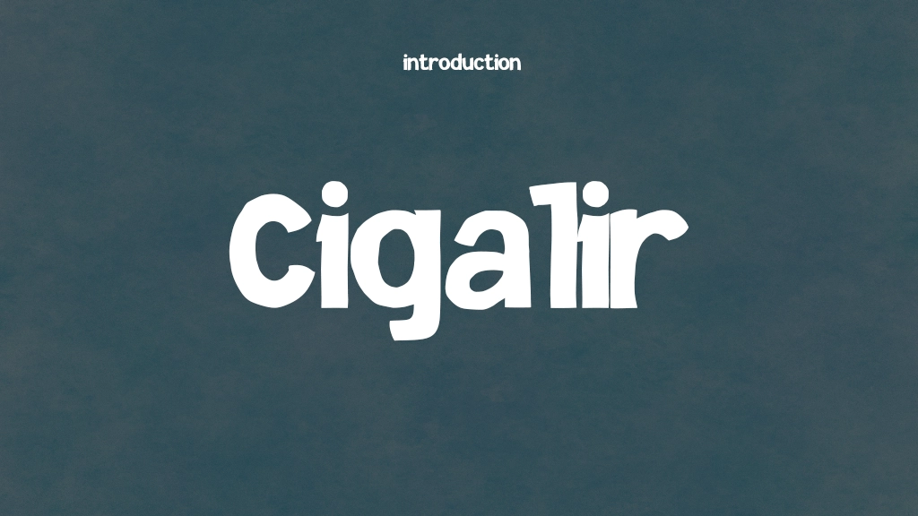 Cigalir Font Sample Images  1